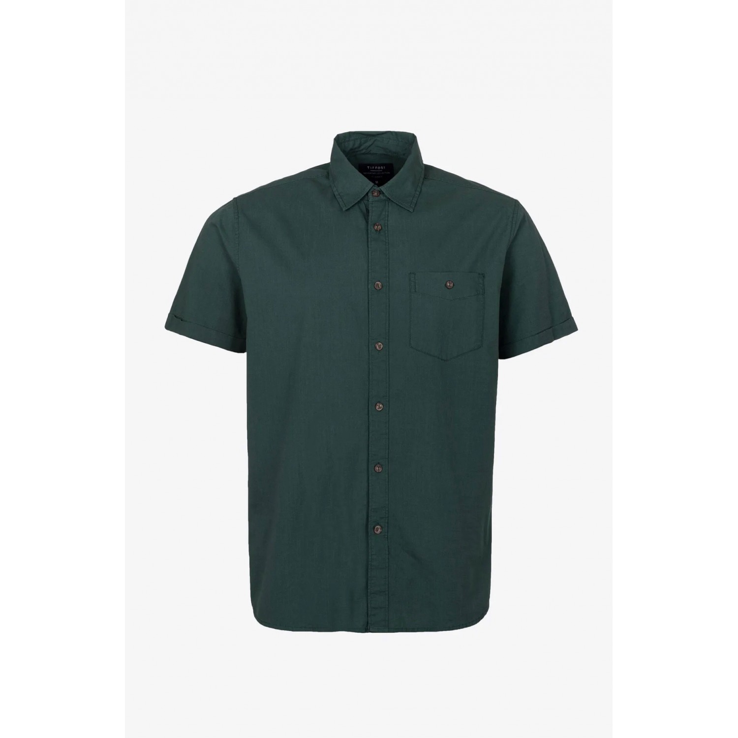 Ανδρικό Κοντομάνικο Πουκάμισο TIFFOSI 10049965 ΠΡΑΣΙΝΟ