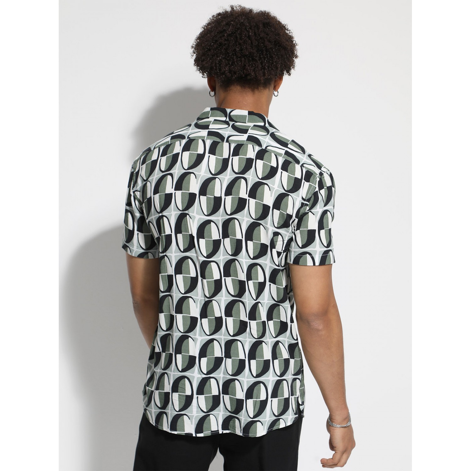 TRESOR Ανδρικό Κοντομάνικο Πουκάμισο COLOMBIA 33-7381 Πράσινο