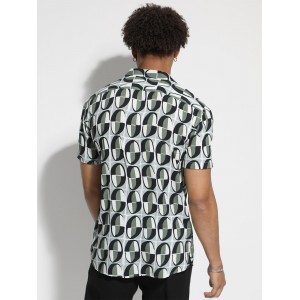 TRESOR Ανδρικό Κοντομάνικο Πουκάμισο COLOMBIA 33-7381 Πράσινο