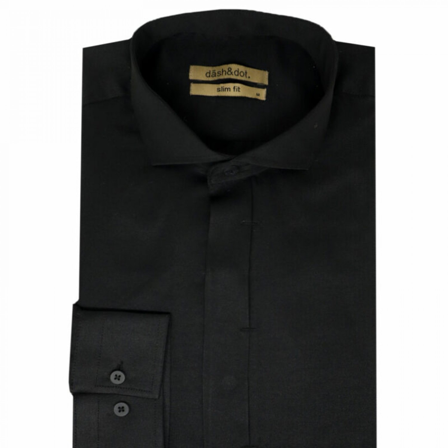 Life Style Bytiken Ανδρικό Μακρυμάνικο πουκάμισο Slim Fit LS124641/03 Black 