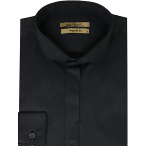 Life Style Bytiken Ανδρικό Μακρυμάνικο πουκάμισο Regular Fit LS124752/03 Black