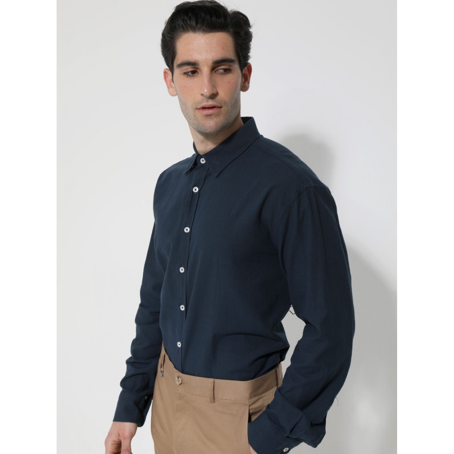 Life Style Butiken LS338156 Navy Ανδρικό Πουκάμισο Regular