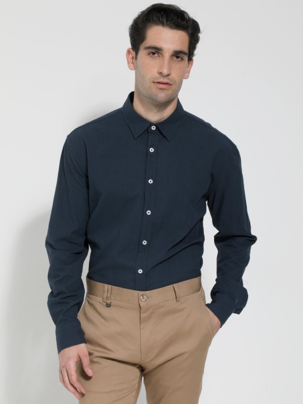 Life Style Butiken LS338156 Navy Ανδρικό Πουκάμισο Regular