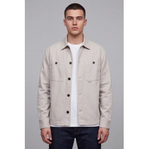 Nines Ανδρικο overshirt μακρυμάνικο 1H14700 OFF WHITE Ανδρικά