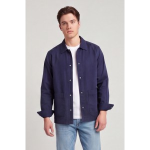 Nines Ανδρικο overshirt μακρυμάνικο 1H14700 ΜΠΛΕ Ανδρικά