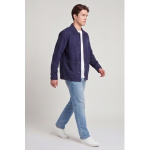 Nines Ανδρικο overshirt μακρυμάνικο 1H14700 ΜΠΛΕ Ανδρικά