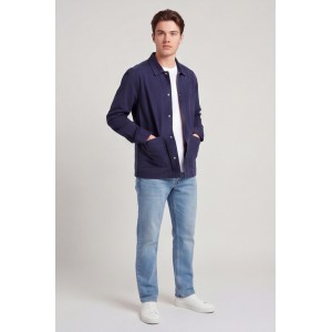 Nines Ανδρικο overshirt μακρυμάνικο 1H14700 ΜΠΛΕ Ανδρικά