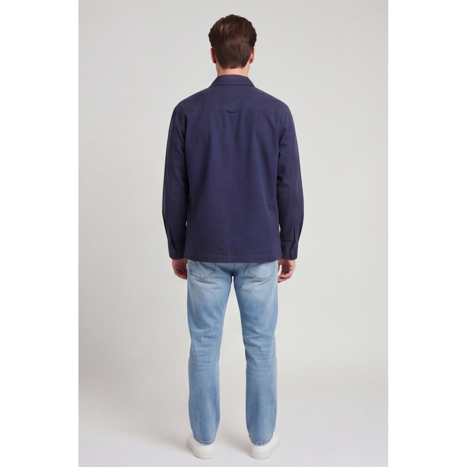 Nines Ανδρικο overshirt μακρυμάνικο 1H14700 ΜΠΛΕ Ανδρικά