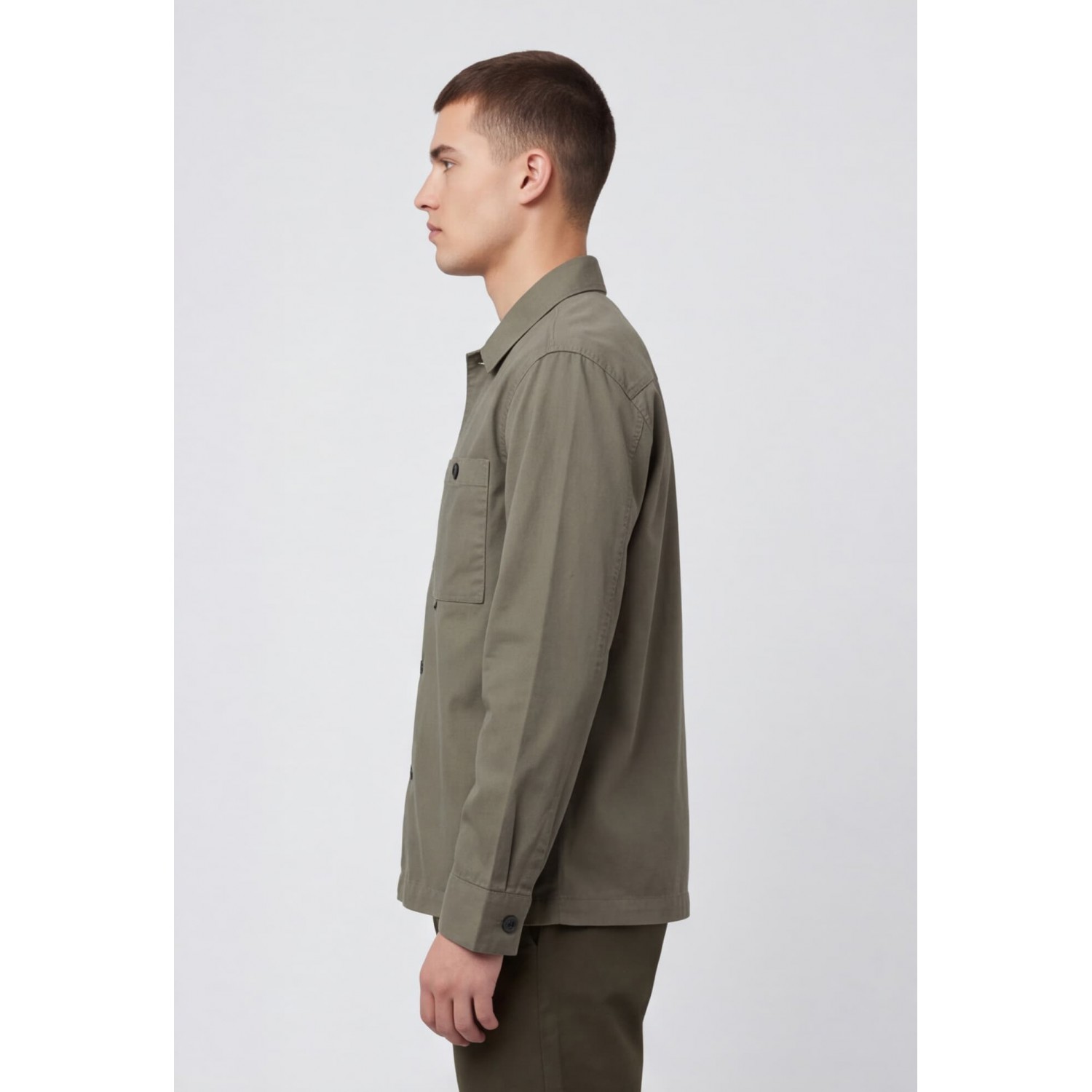 Nines Ανδρικο overshirt μακρυμάνικο 1H14700 ΧΑΚΙ Ανδρικά
