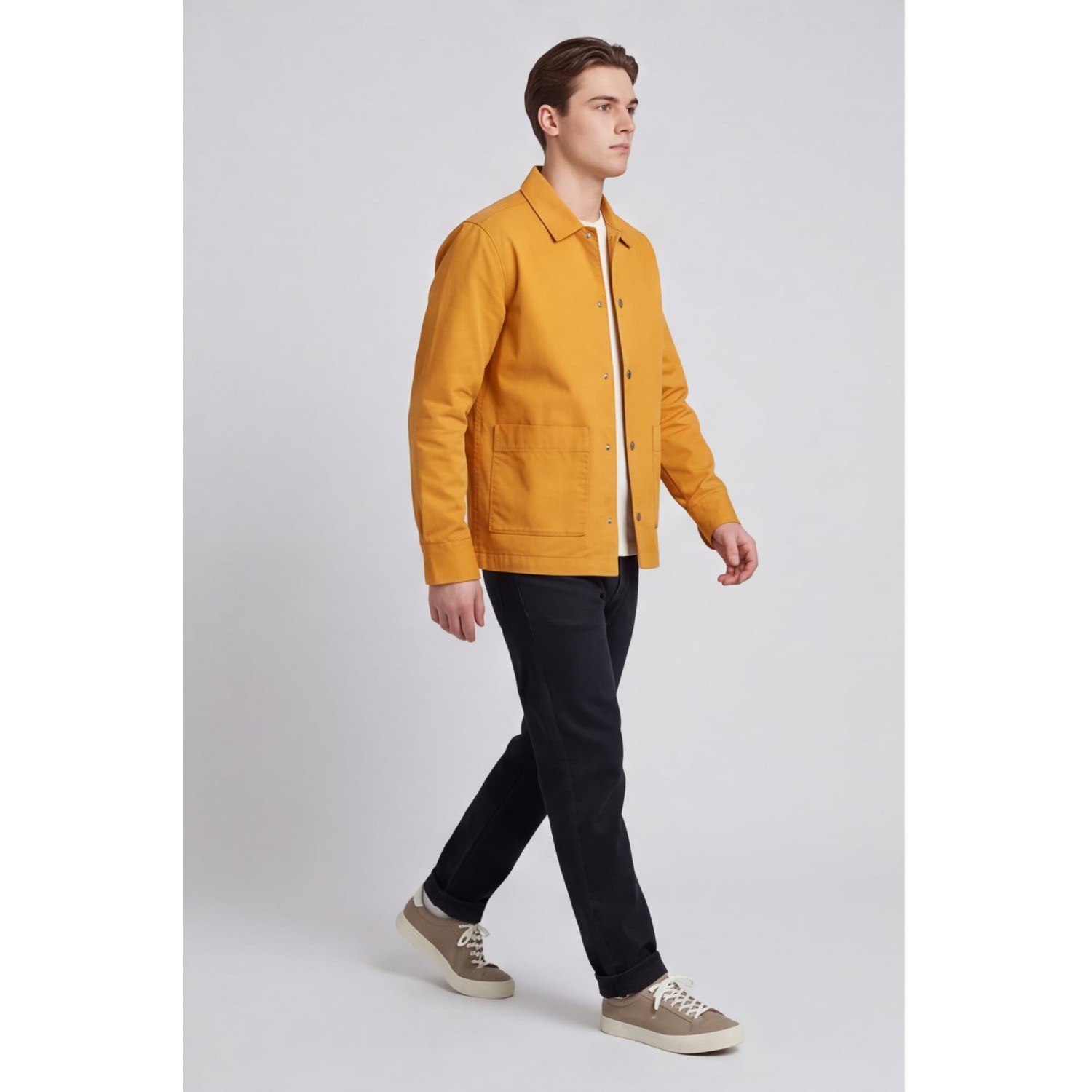 Nines Ανδρικο overshirt μακρυμάνικο 1H14700 ΩΧΡΑ Ανδρικά
