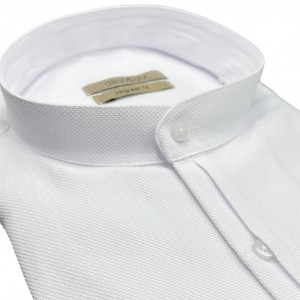 Life Style Butiken Ανδρικό Μακρυμάνικο πουκάμισο Μαο Regular Fit LS125002 Λευκό