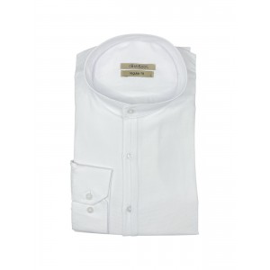 Life Style Butiken Ανδρικό Μακρυμάνικο πουκάμισο Μαο Regular Fit LS125002 Λευκό