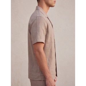 Life Style Butiken Ανδρικό Πουκάμισο Λινό LS12648522 Coffee Ανδρικά