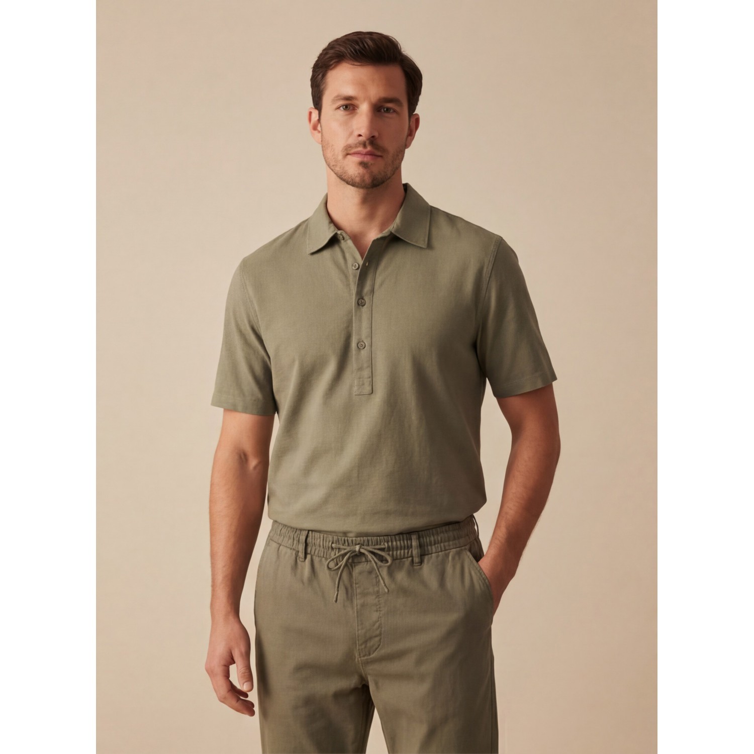 Life Style Butiken Ανδρική Πουκαμίσα  LS12648524 Χακί