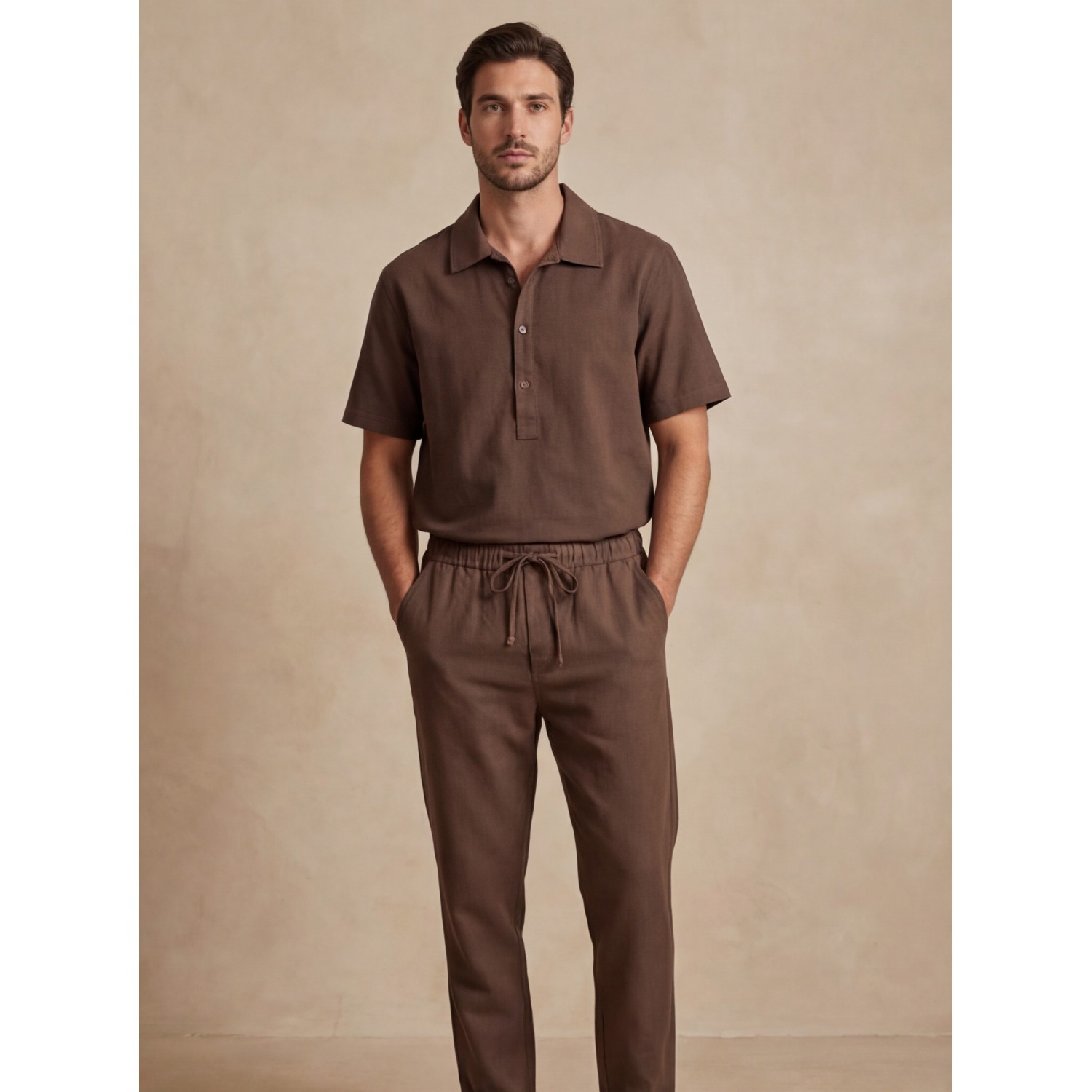 Life Style Butiken Ανδρική Πουκαμίσα LS12648524 Καφέ