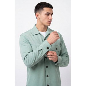 Life Style Butiken 8950/5 Μέντα Ανδρικό Μακρυμάνικο πουκάμισο Άνετη Εφαρμογή Ανδρικά