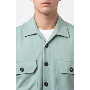 Life Style Butiken 8950/5 Μέντα Ανδρικό Μακρυμάνικο πουκάμισο Άνετη Εφαρμογή Ανδρικά
