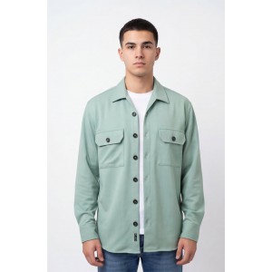 Life Style Butiken 8950/5 Μέντα Ανδρικό Μακρυμάνικο πουκάμισο Άνετη Εφαρμογή Ανδρικά