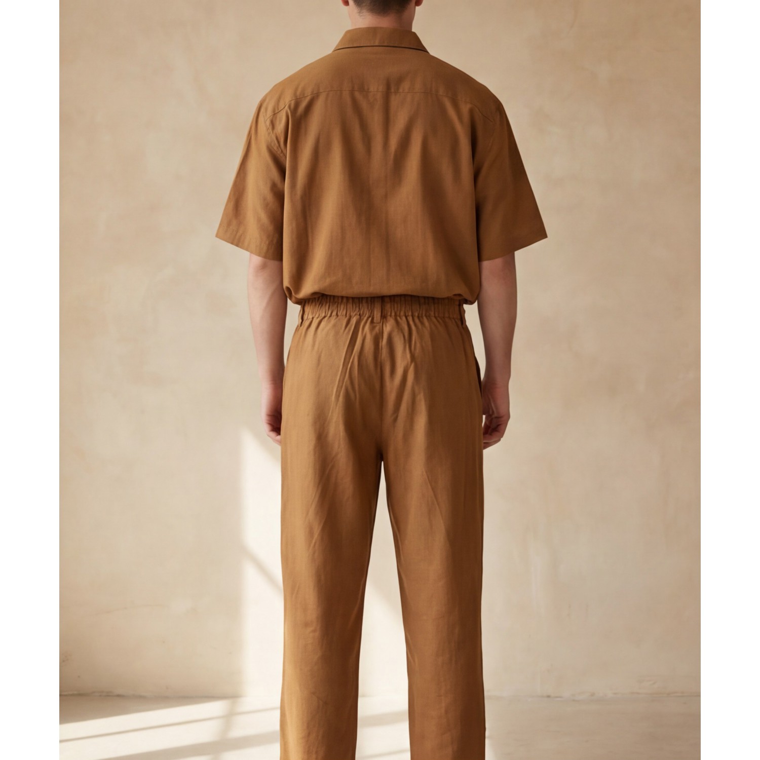 Life Style Butiken Ανδρικό Υφασμάτινο Παντελόνι με πιέτες LS1M5804 Camel