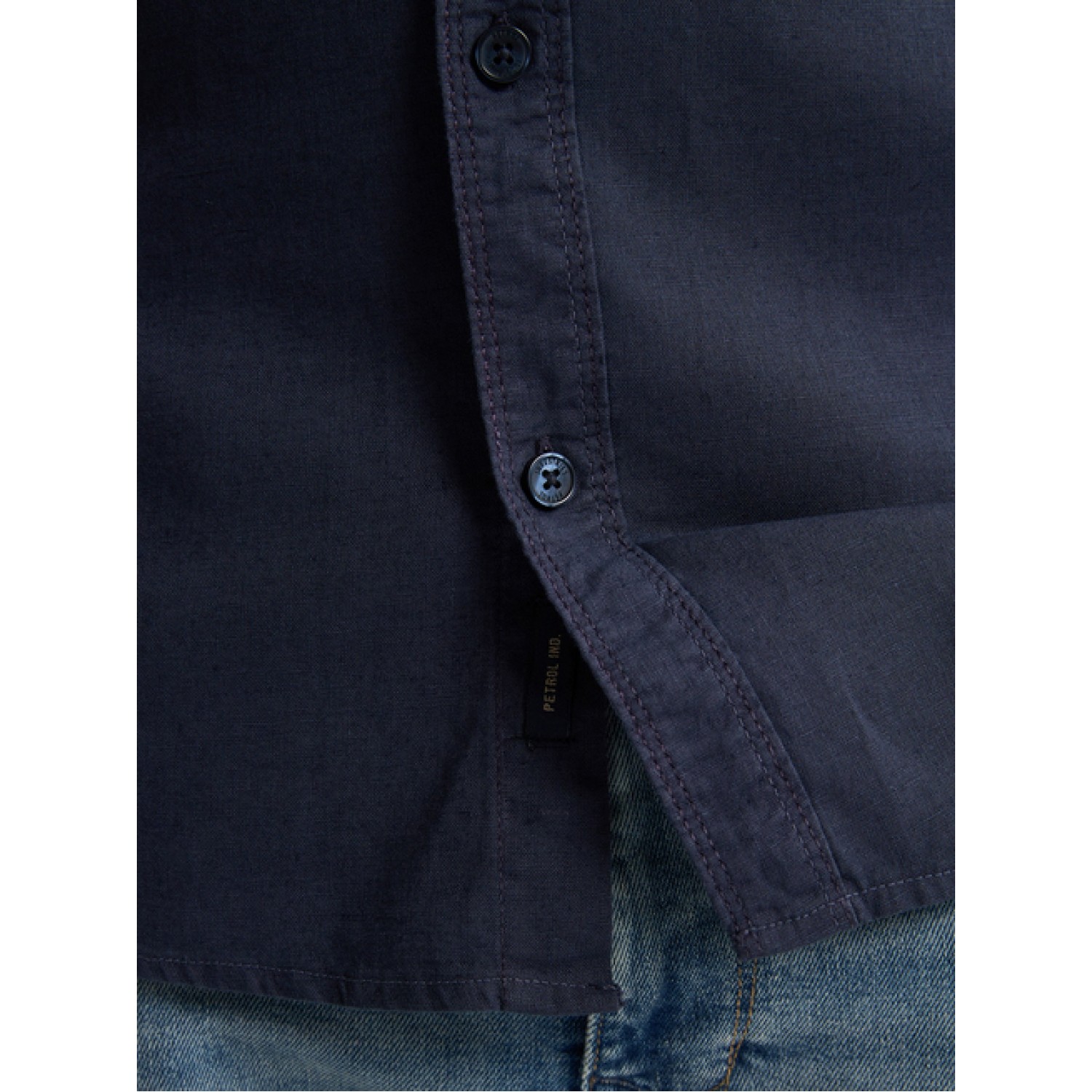 Life Style Bytiken Ανδρικό Μακρυμάνικο πουκάμισο LS1M-1050-SIS414 Navy