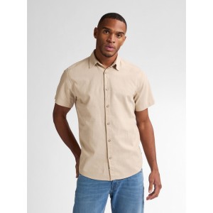 Life Style Bytiken Ανδρικό Μακρυμάνικο πουκάμισο LS1M-1050-SIS414 Μπεζ