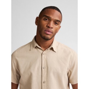 Life Style Bytiken Ανδρικό Μακρυμάνικο πουκάμισο LS1M-1050-SIS414 Μπεζ