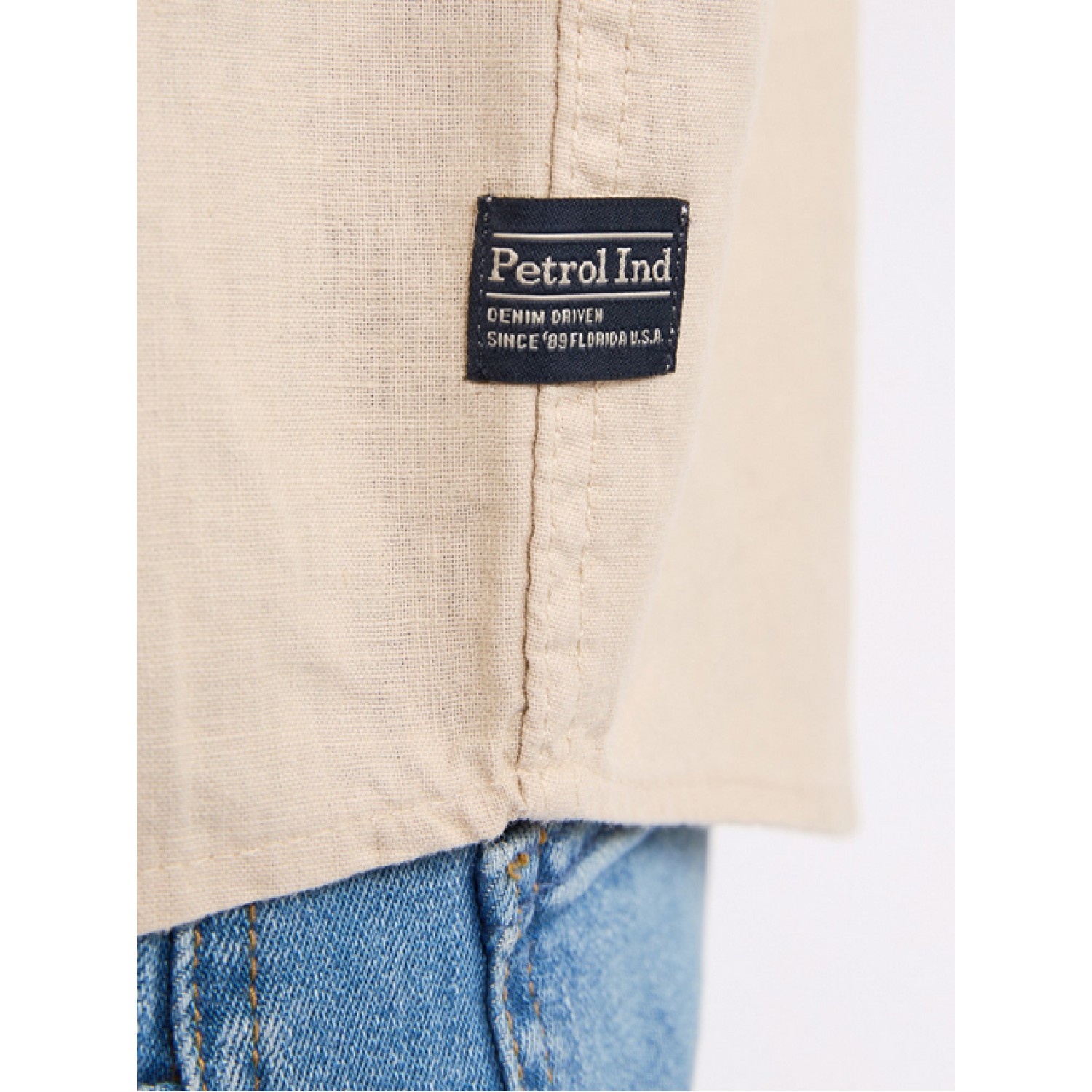 Life Style Bytiken Ανδρικό Μακρυμάνικο πουκάμισο LS1M-1050-SIS414 Μπεζ