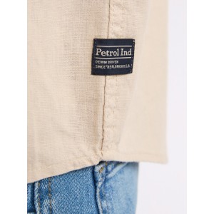 Life Style Bytiken Ανδρικό Μακρυμάνικο πουκάμισο LS1M-1050-SIS414 Μπεζ