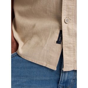 Life Style Bytiken Ανδρικό Μακρυμάνικο πουκάμισο LS1M-1050-SIS414 Μπεζ