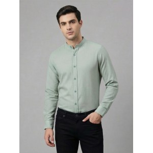 Life Style Butiken Ανδρικό Μακρυμάνικο πουκάμισο Μαο Slim LS125170 Μέντα