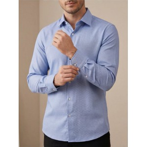 Life Style Butiken Ανδρικό Μακρυμάνικο πουκάμισο Regular Fit σε κουτί LS1DC63 Dark Σιέλ