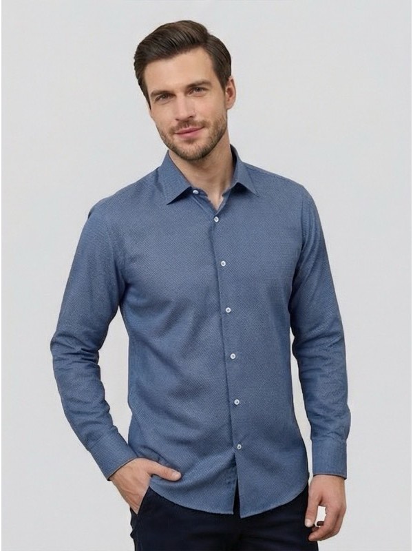 Life Style Butiken Ανδρικό Μακρυμάνικο πουκάμισο Regular Fit σε κουτί LS1C63 Ραφ