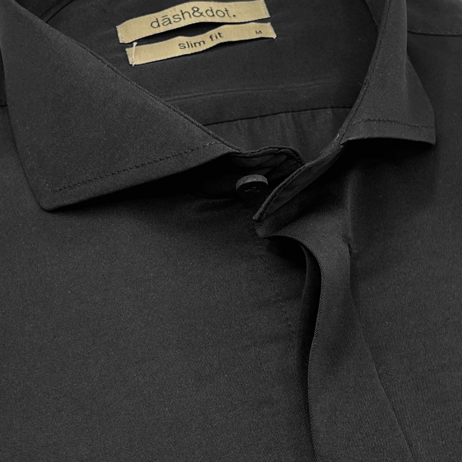 Life Style Butiken Ανδρικό Μακρυμάνικο πουκάμισο Slim LS124014 Μαύρο