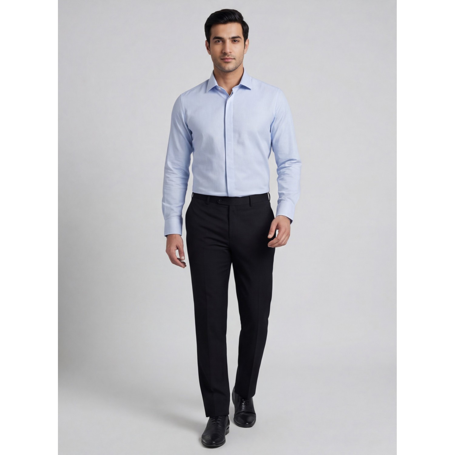 Life Style Butiken Ανδρικό Μακρυμάνικο πουκάμισο Slim LS124015 Σιέλ