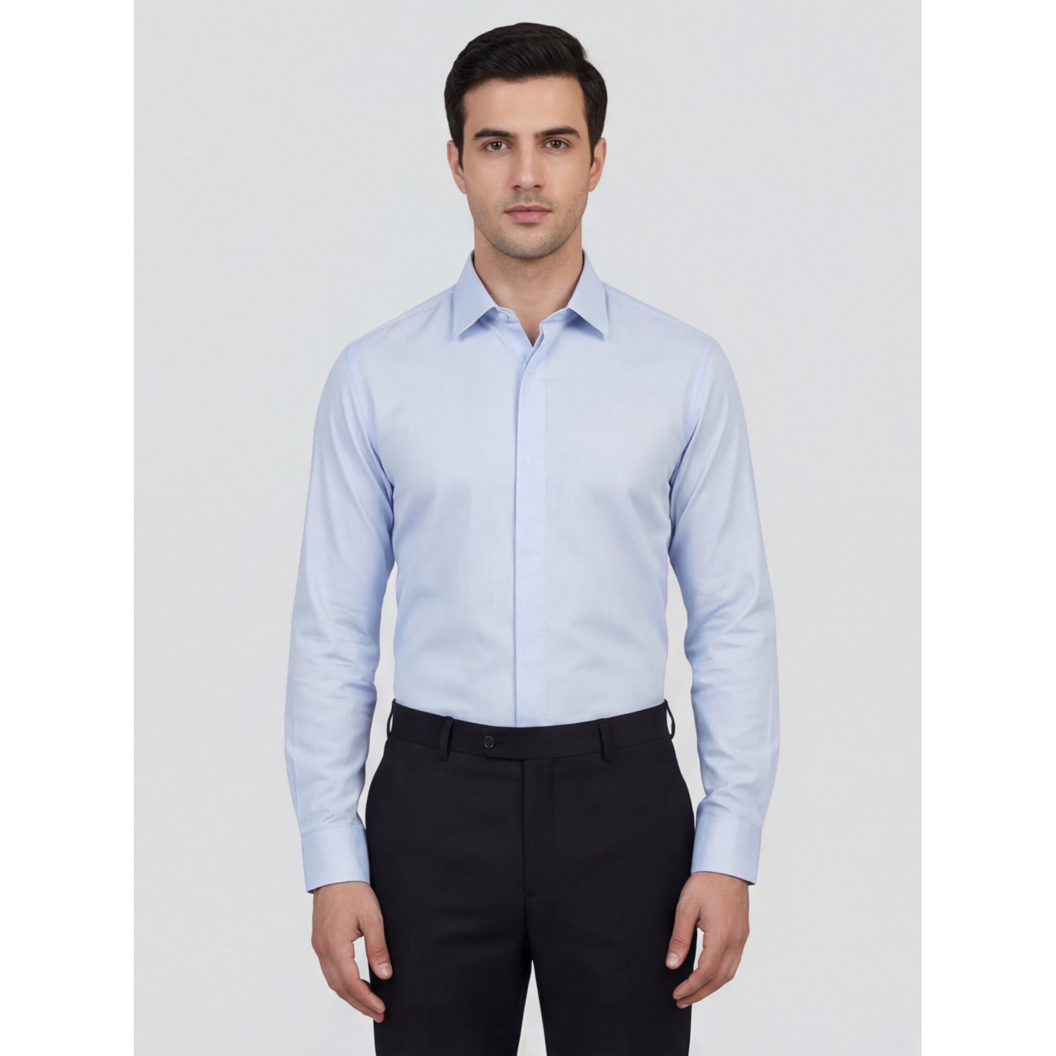 Life Style Bytiken Ανδρικό Μακρυμάνικο πουκάμισο Regular Fit LS124005 Σιέλ