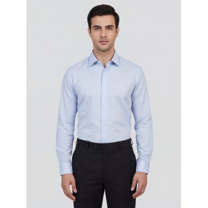 Life Style Bytiken Ανδρικό Μακρυμάνικο πουκάμισο Regular Fit LS124005 Σιέλ