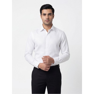 Life Style Butiken Ανδρικό Μακρυμάνικο πουκάμισο Regular Fit LS124005 Λευκό
