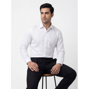 Life Style Butiken Ανδρικό Μακρυμάνικο πουκάμισο Regular Fit LS124005 Λευκό