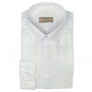 Life Style Butiken Ανδρικό Μακρυμάνικο πουκάμισο Regular Fit LS124005 Λευκό