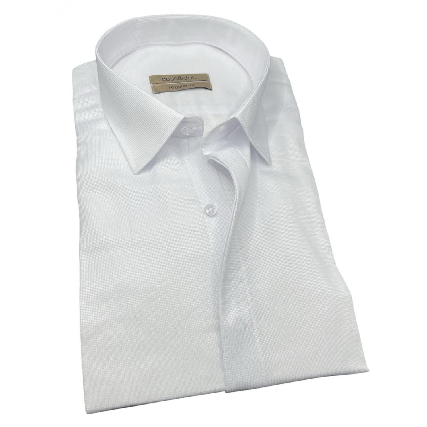 Life Style Butiken Ανδρικό Μακρυμάνικο πουκάμισο Regular Fit LS124005 Λευκό