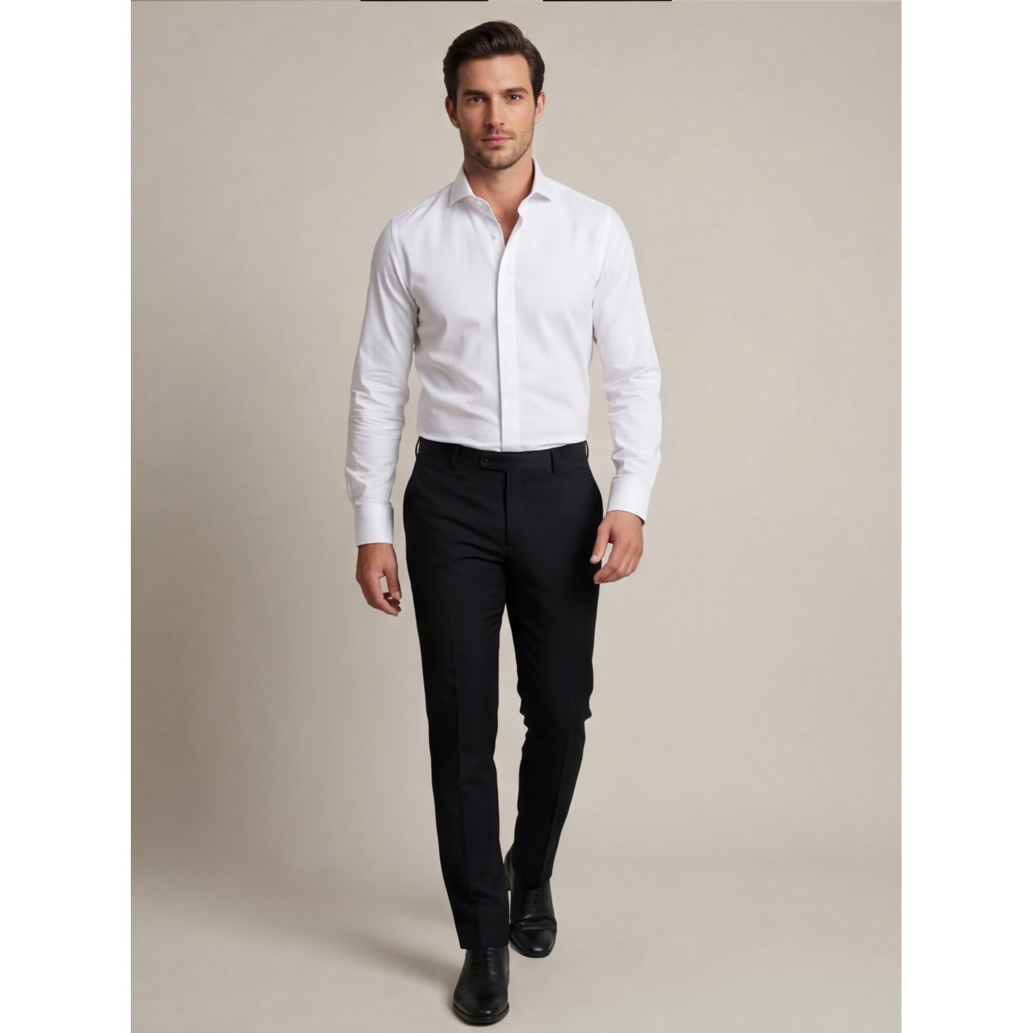 Life Style Butiken Ανδρικό Μακρυμάνικο πουκάμισο Slim LS124014 Λευκό