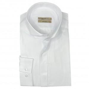 Life Style Butiken Ανδρικό Μακρυμάνικο πουκάμισο Slim LS124014 Λευκό