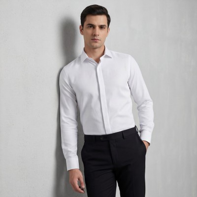 Life Style Butiken Ανδρικό Μακρυμάνικο πουκάμισο Slim LS124015 Λευκό