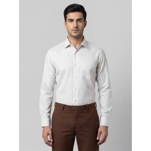 Life Style Butiken Ανδρικό Μακρυμάνικο πουκάμισο με μικροσχέδια Regular Fit LS126007 Μπεζ