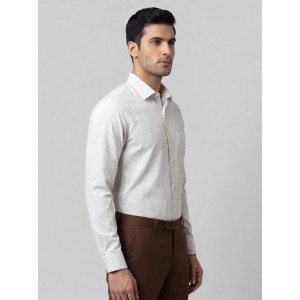 Life Style Butiken Ανδρικό Μακρυμάνικο πουκάμισο με μικροσχέδια Regular Fit LS126007 Μπεζ