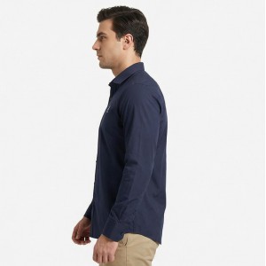 U.s. Grand Polo Ανδρικό Μακρυμάνικο πουκάμισο Regular AU02840AMEDEO_BLA2050 Navy