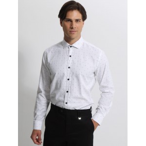 Life Style Butiken Ανδρικό Μακρυμάνικο πουκάμισο Slim LS1447528 Λευκό