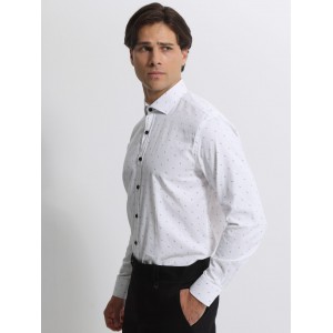 Life Style Butiken Ανδρικό Μακρυμάνικο πουκάμισο Slim LS1447528 Λευκό