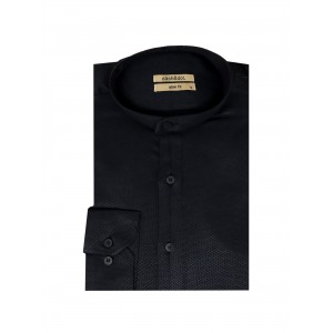 Life Style Butiken Ανδρικό Μακρυμάνικο πουκάμισο Μαο Slim LS124669 Black