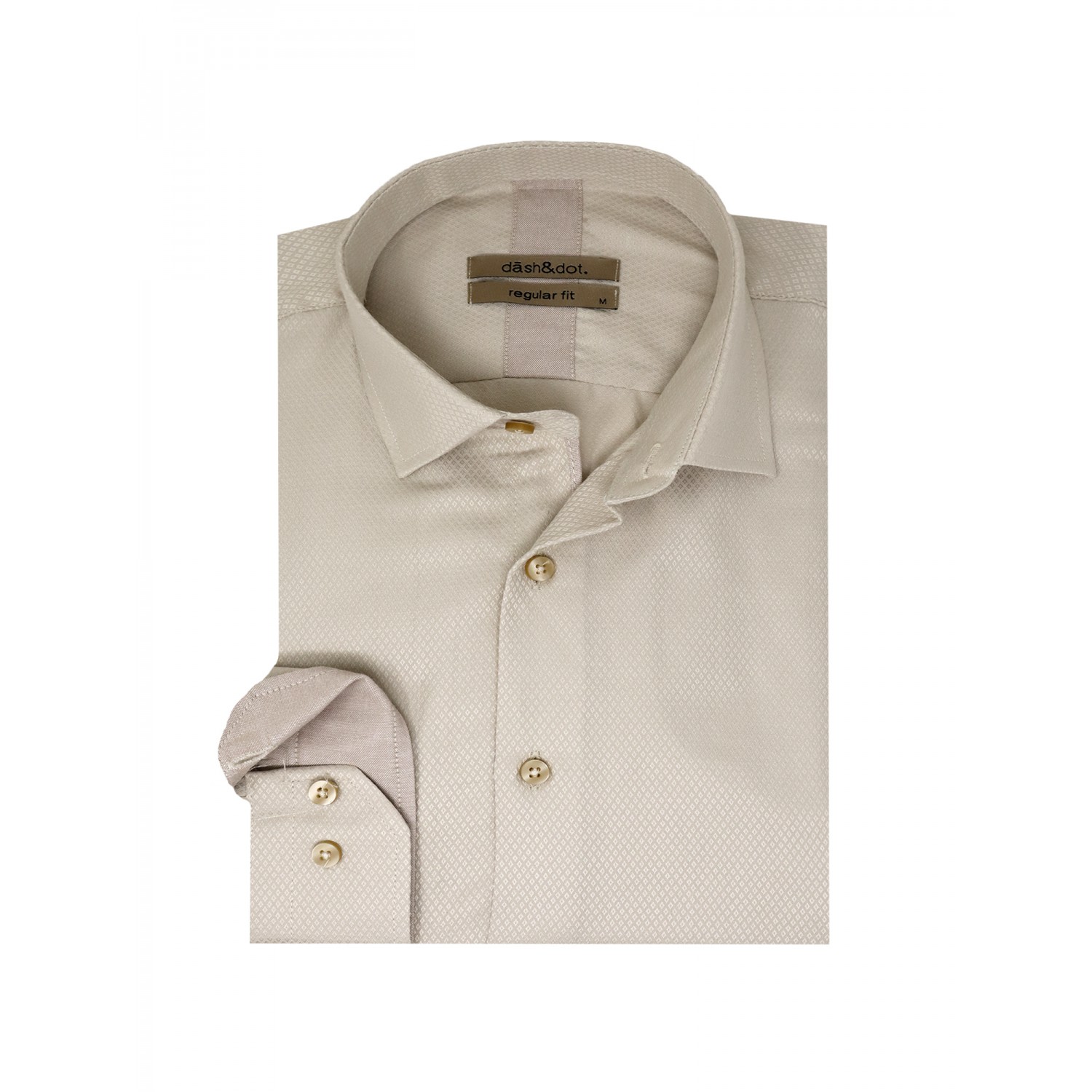 Life Style Butiken Ανδρικό Μακρυμάνικο πουκάμισο Regular LS125033 Μπεζ